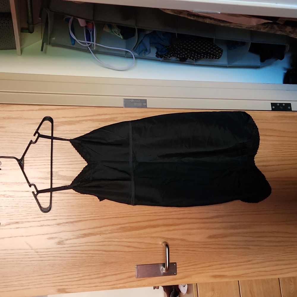 vintage black slip
